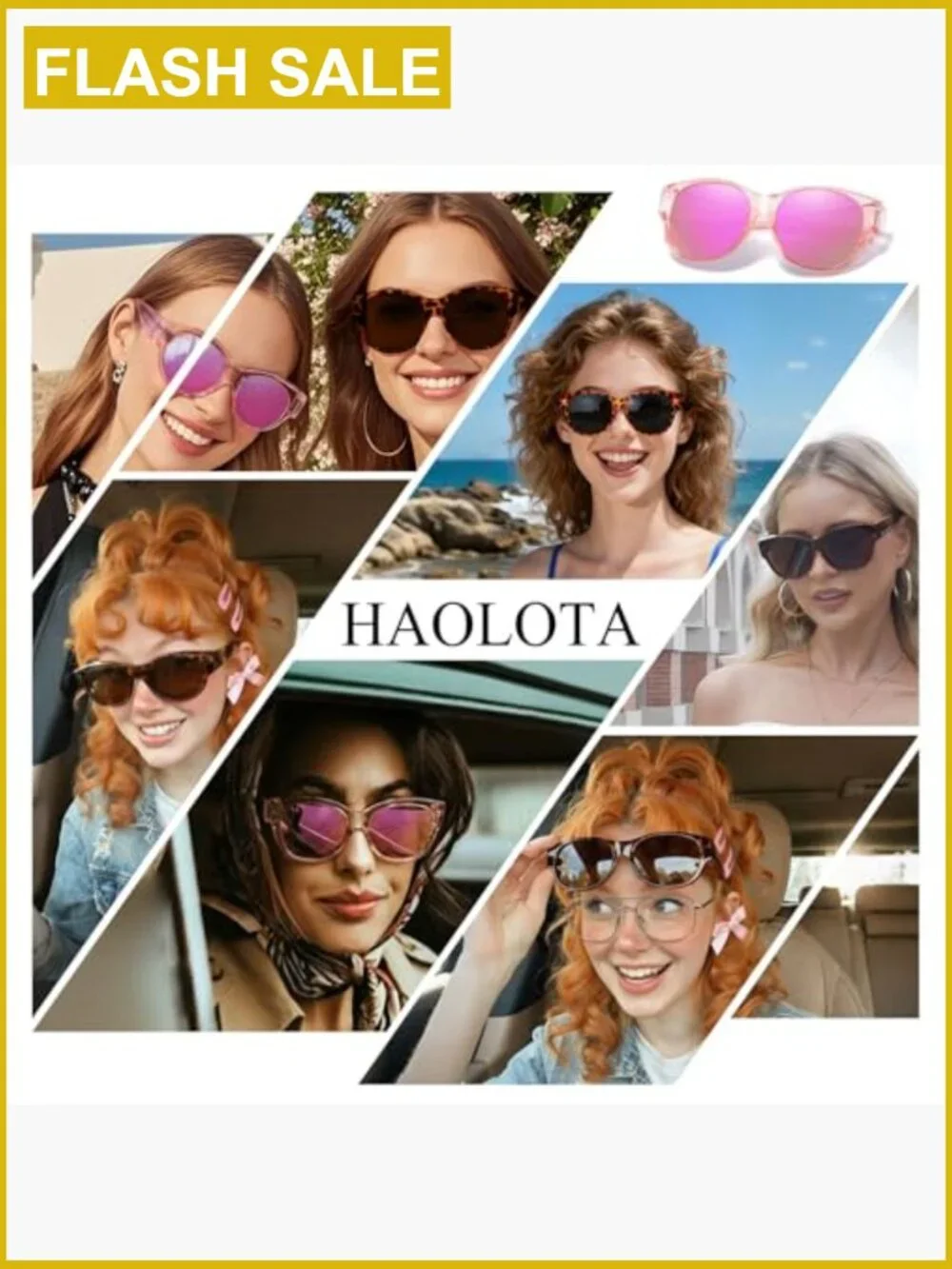 Polarized Cat Eye Fit Over Glasses Sunglasses UV Protection